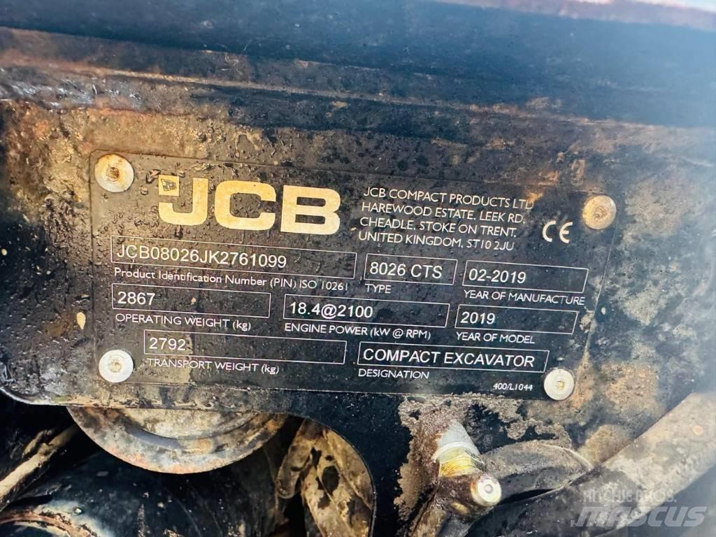 JCB 8026 CTS Minigravere <7t