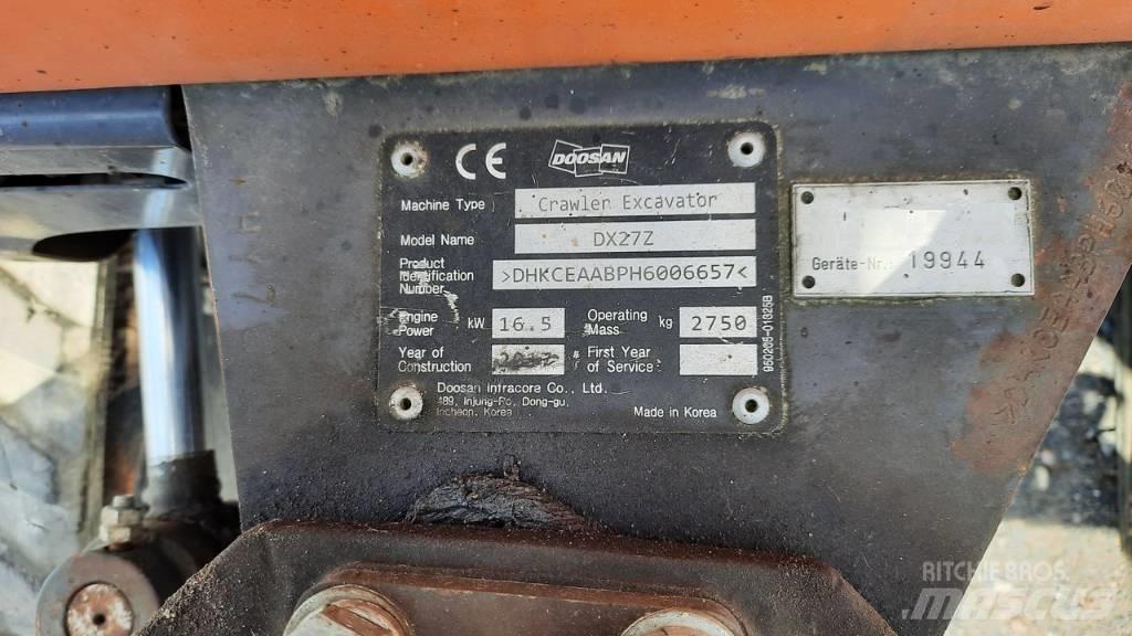 Doosan DX 27 Z Minigravere <7t