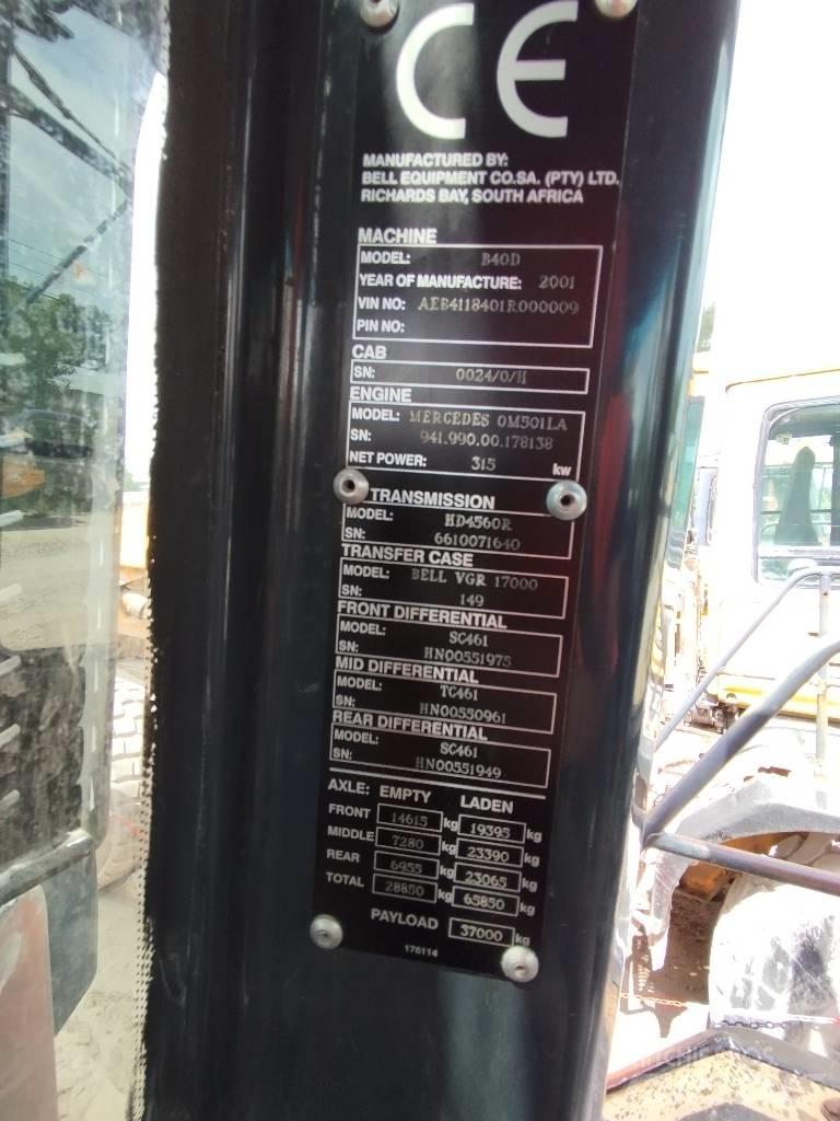 Bell B 40 D Rammestyrte Dumpere