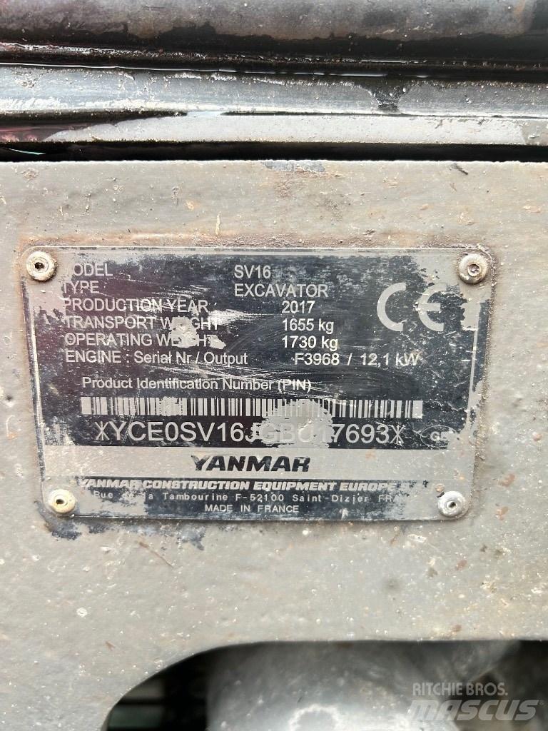 Yanmar SV 16 Minigravere <7t