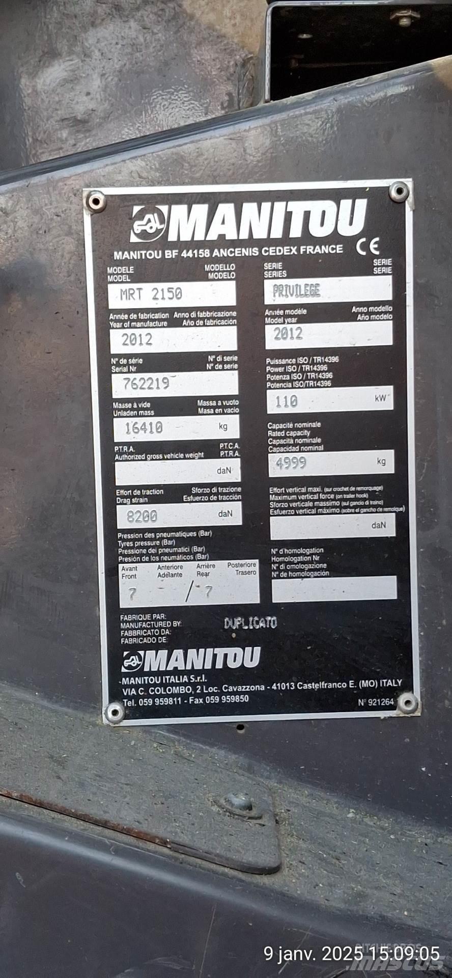 Manitou 2150MRT Teleskoplastere