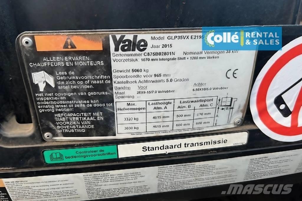 Yale GLP 35 VX | 2015 Propan trucker