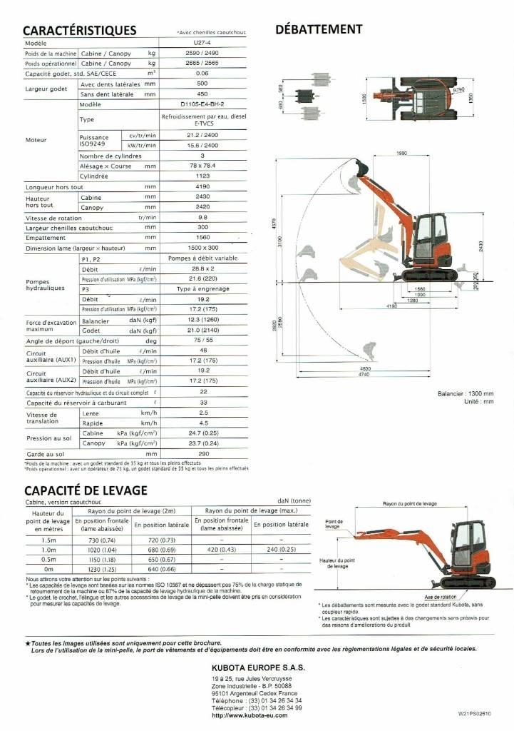 Kubota U 27-4 Minigravere <7t