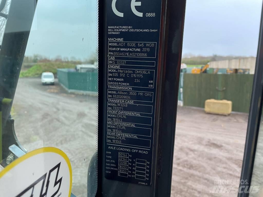 Bell B 30 E Rammestyrte Dumpere