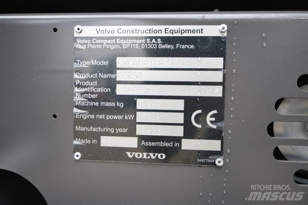 Volvo ECR 58 F Minigravere <7t