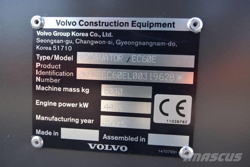 Volvo EC 60 E Minigravere <7t