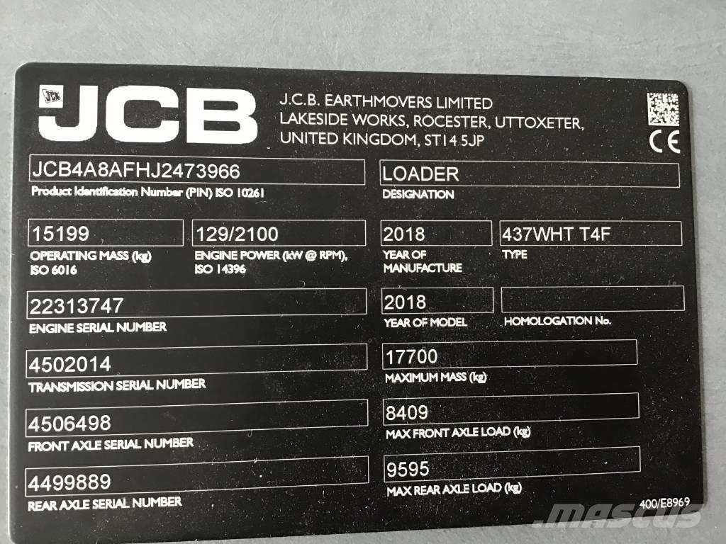JCB 437 WHT Hjullastere