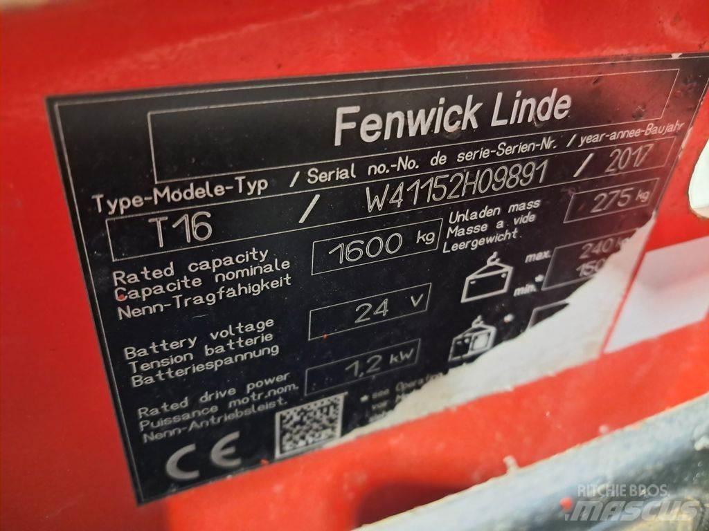 Linde T16 Lavtløftende truck