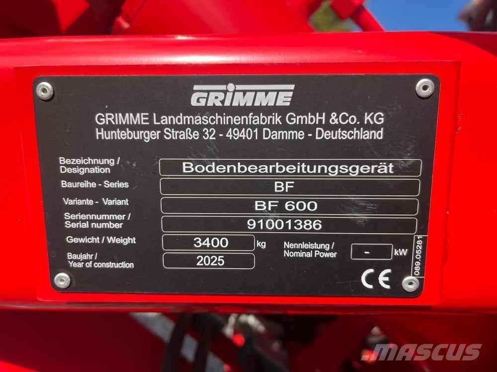 Grimme BF Potetmaskiner - Annet