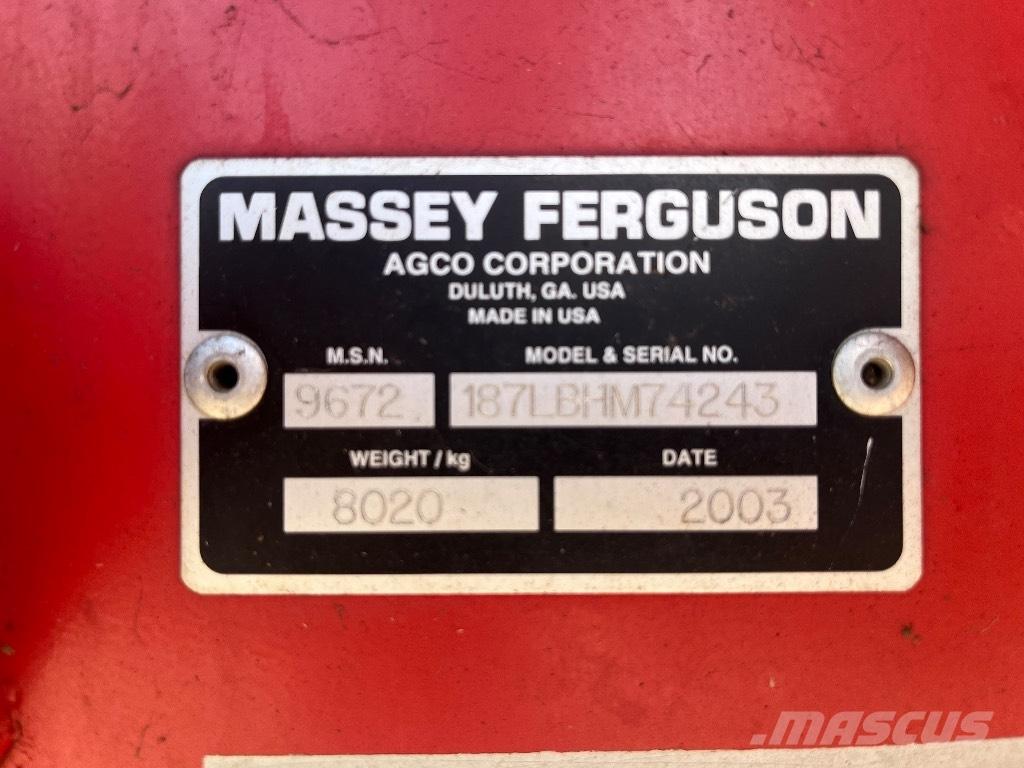 Massey Ferguson 187 Firkantpresser