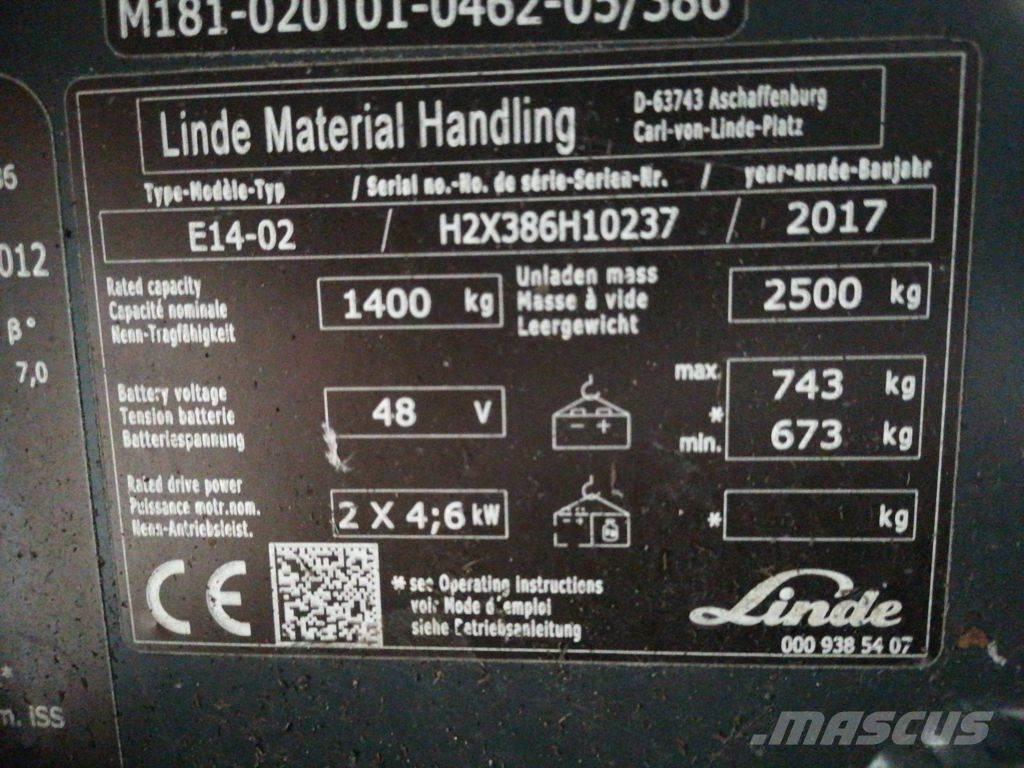 Linde E14-02 Elektriske trucker