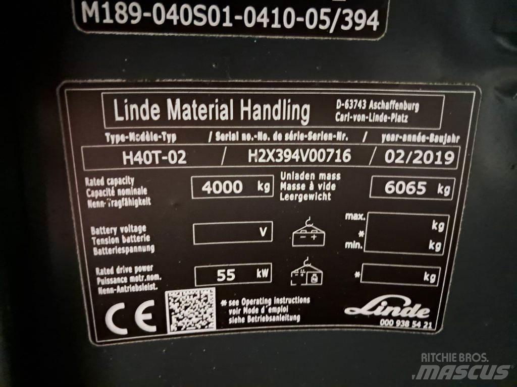 Linde H40T-02 Propan trucker