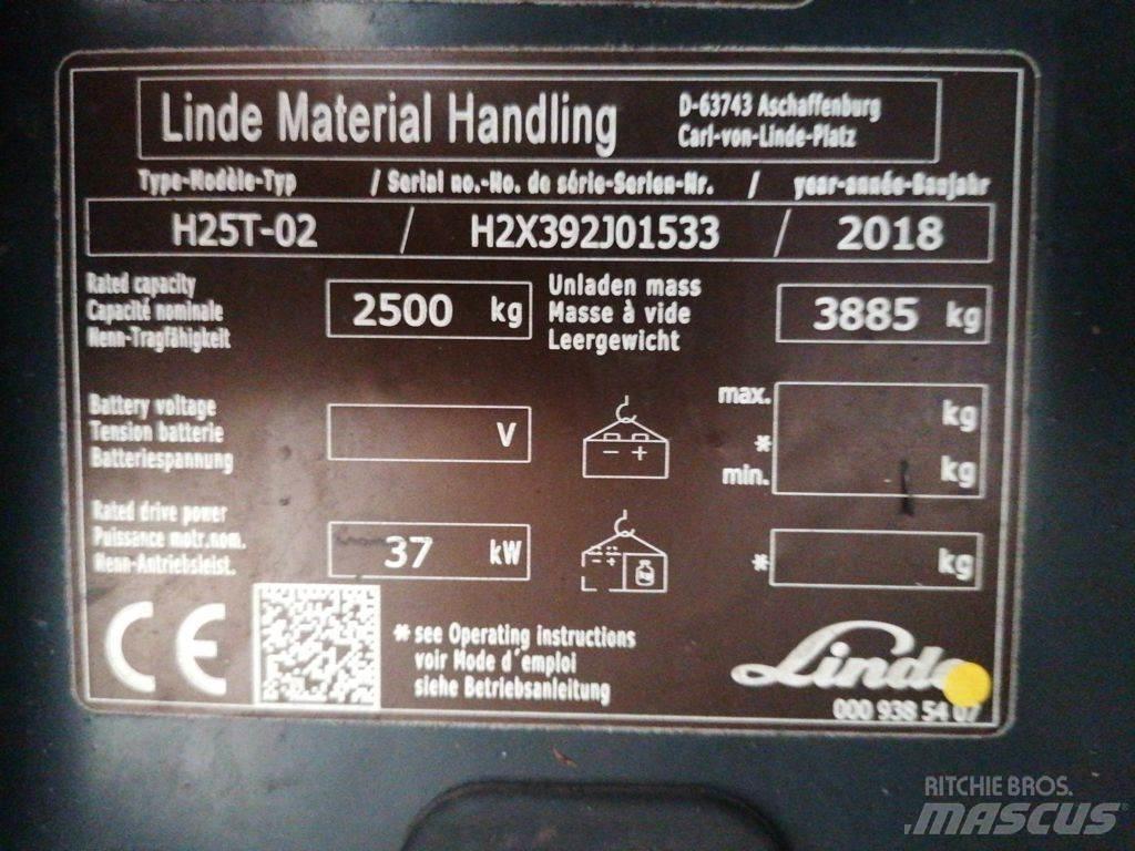 Linde H25T-02 Propan trucker