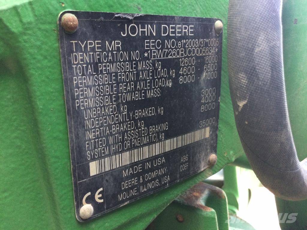 John Deere 7260R Traktorer