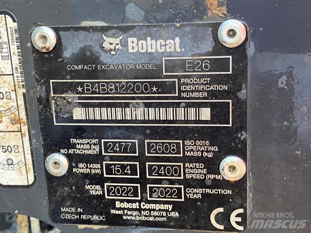 Bobcat E 26 Minigravere <7t