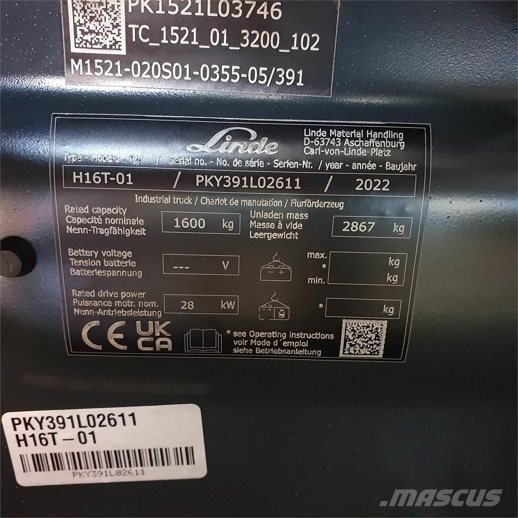 Linde H16T Propan trucker