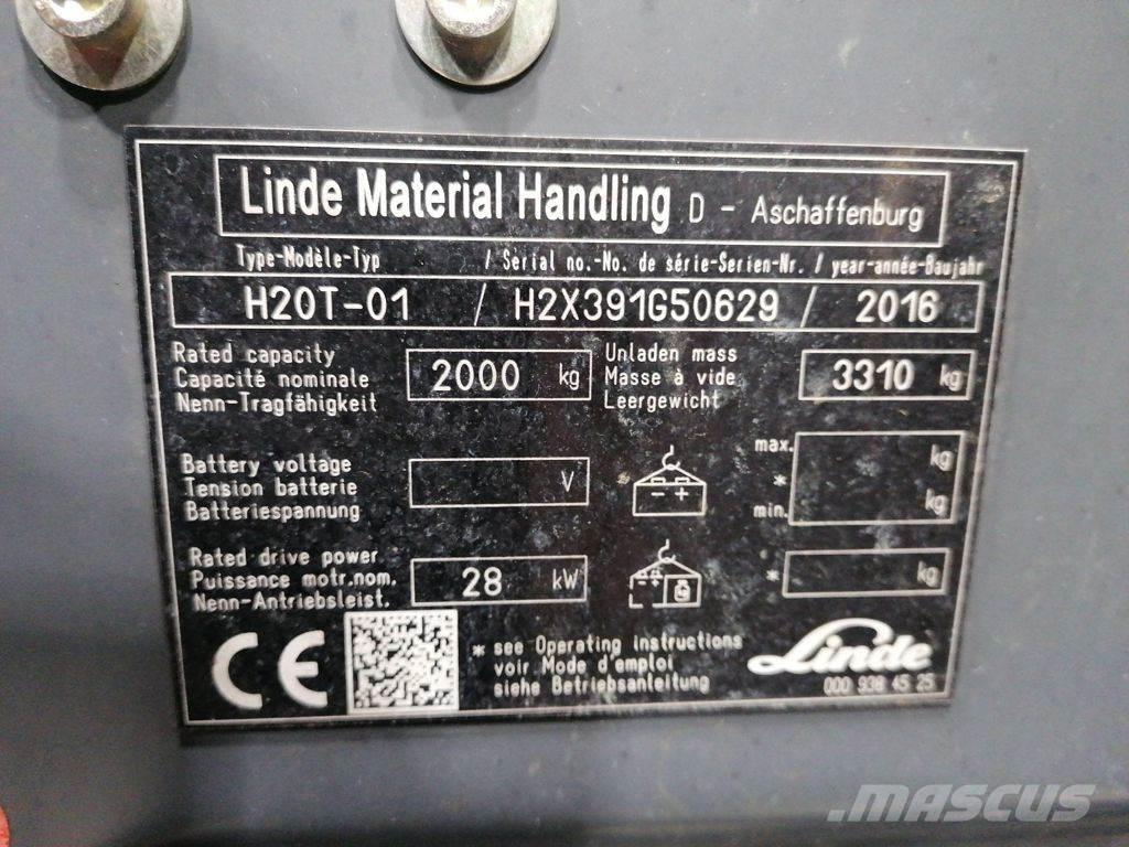 Linde H20T-01 Propan trucker