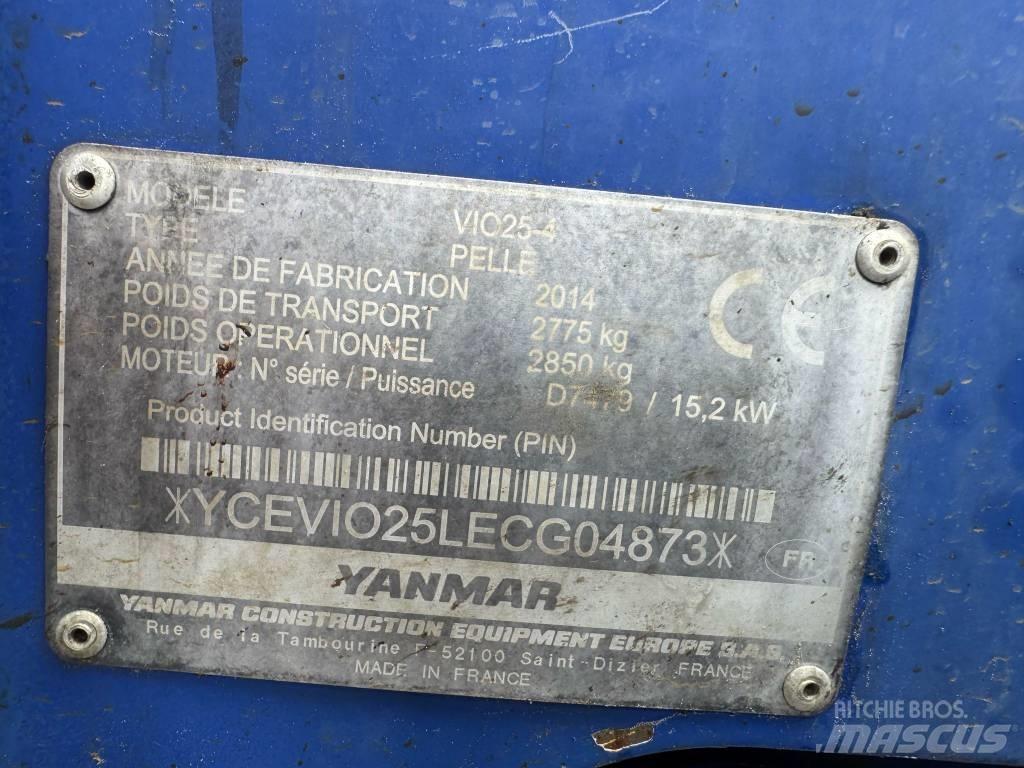 Yanmar Vio 25-4 Minigravere <7t
