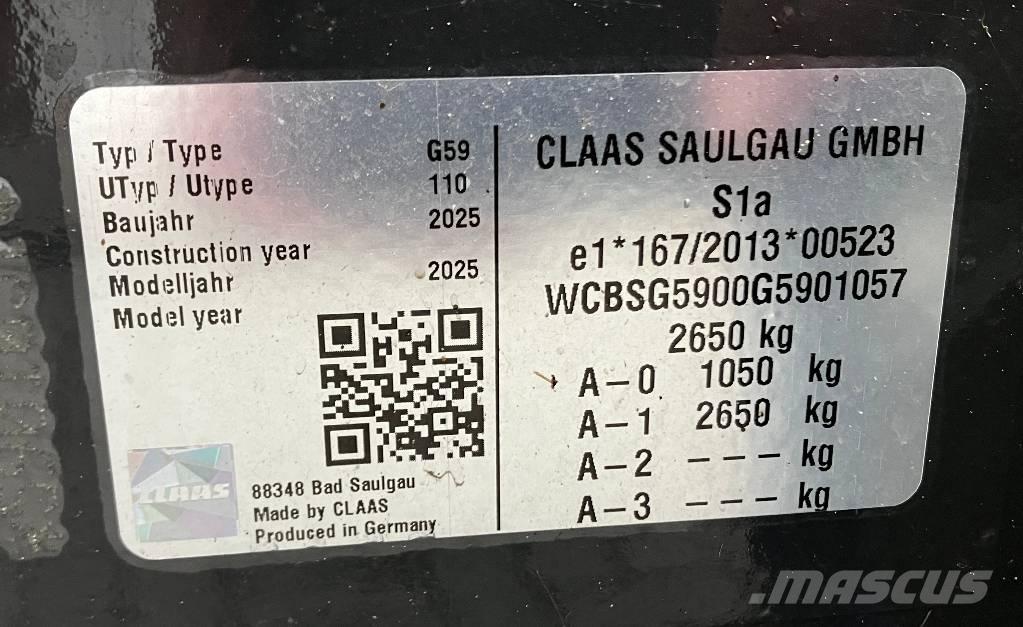 CLAAS Volto 1500 T Raker og høyvendere