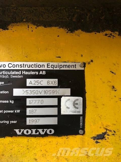 Volvo A 25 C Rammestyrte Dumpere