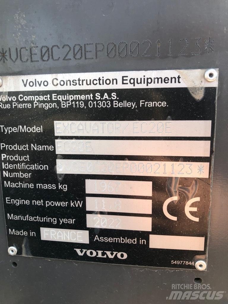 Volvo EC 20 E Minigravere <7t