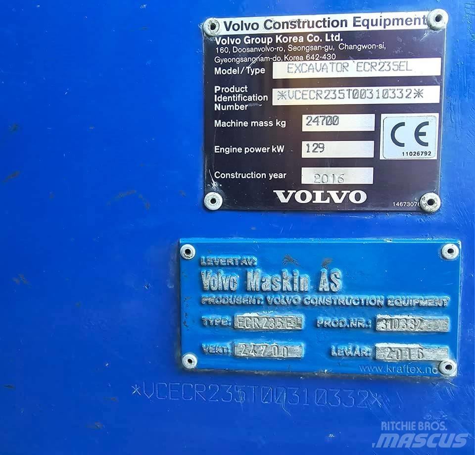 Volvo ECR 235 EL Beltegraver