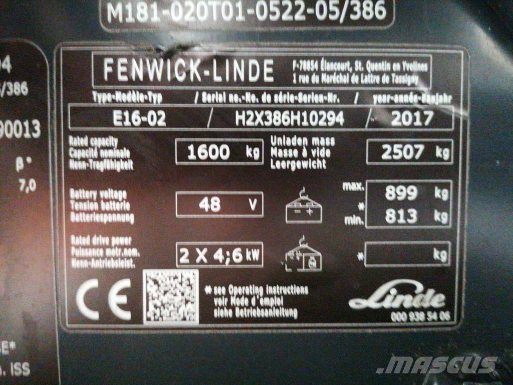 Linde E16 Elektriske trucker