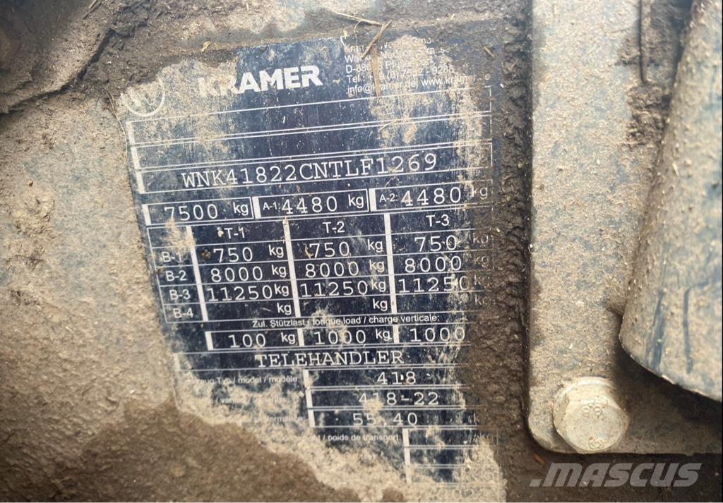 Kramer KT 276 Teleskoplastere for Landbruk