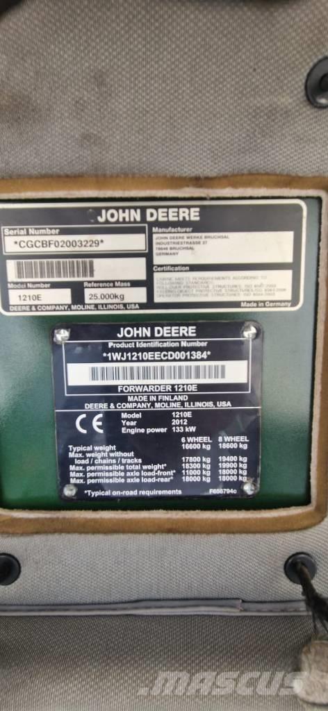 John Deere 1210 E Lassbærere