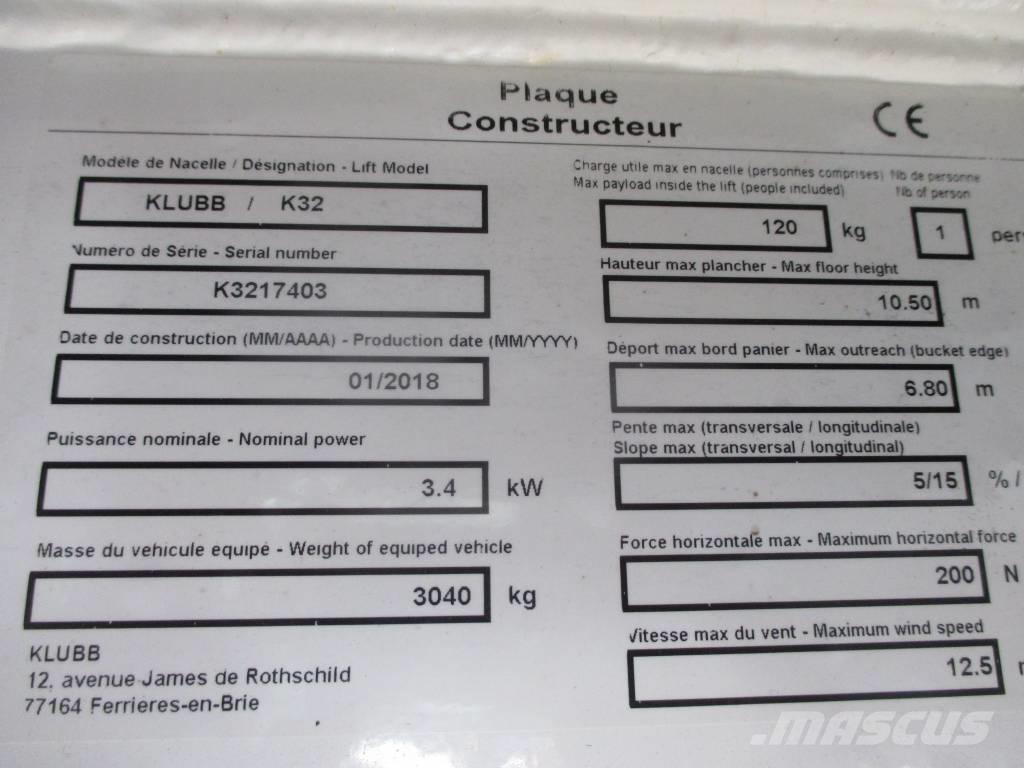Klubb K32 Bilmontert lift