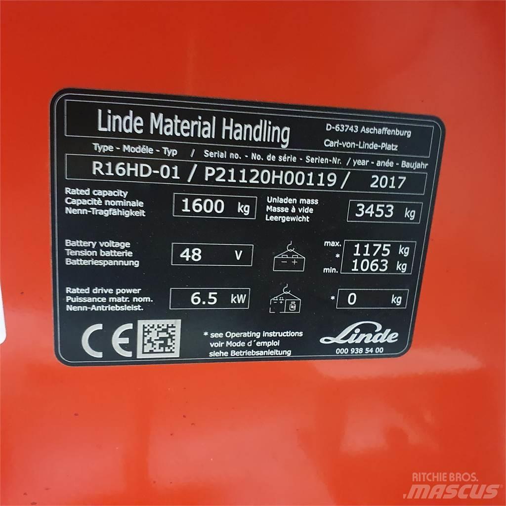 Linde R16HD Skyvemasttruck