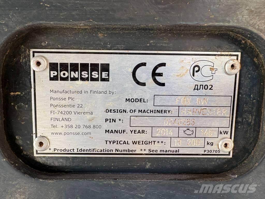 Ponsse Fox 8W Hogstmaskiner