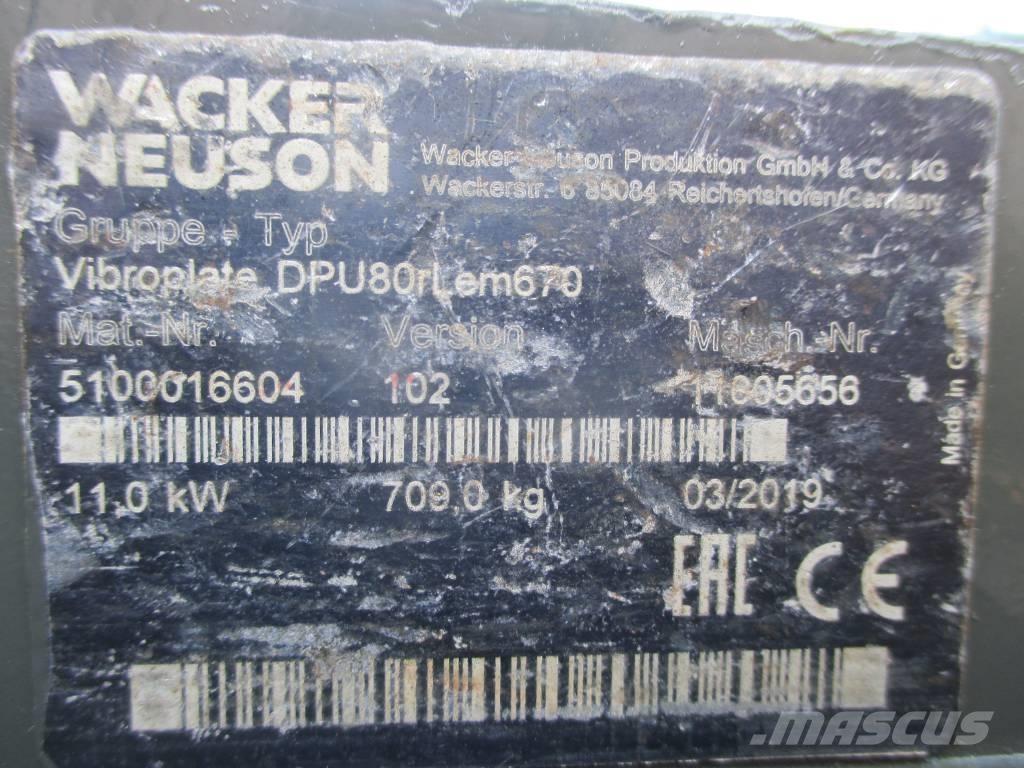 Wacker Neuson DPU 80 Vibroplater
