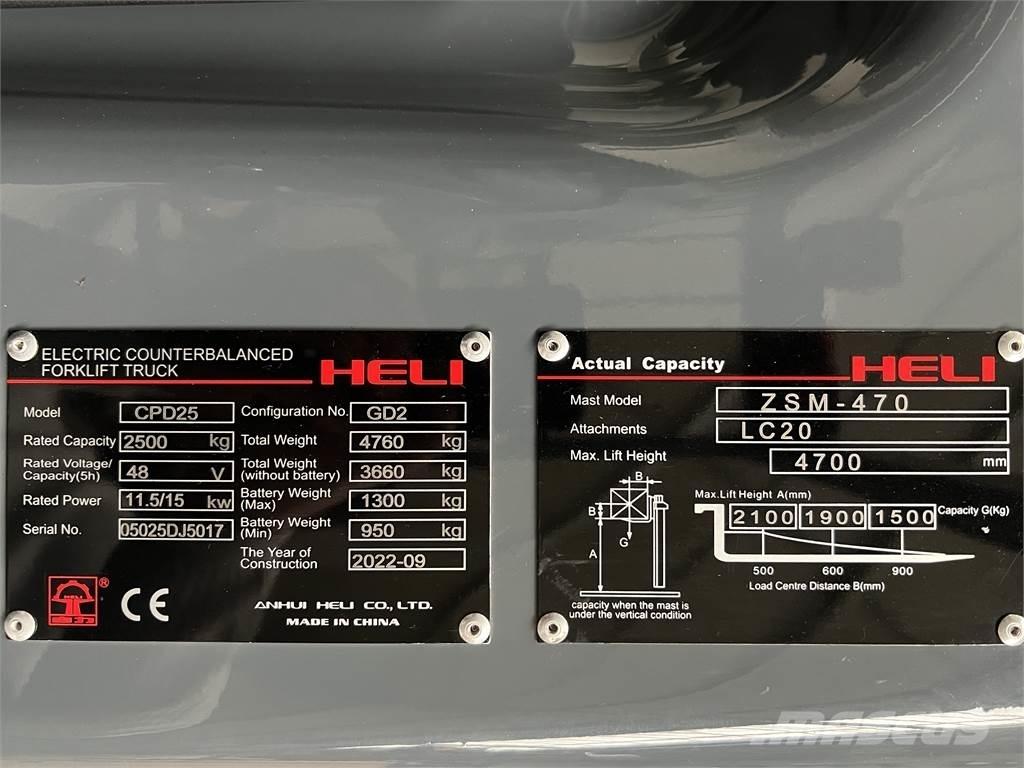Heli CPD25 GD2 / NEU Elektriske trucker