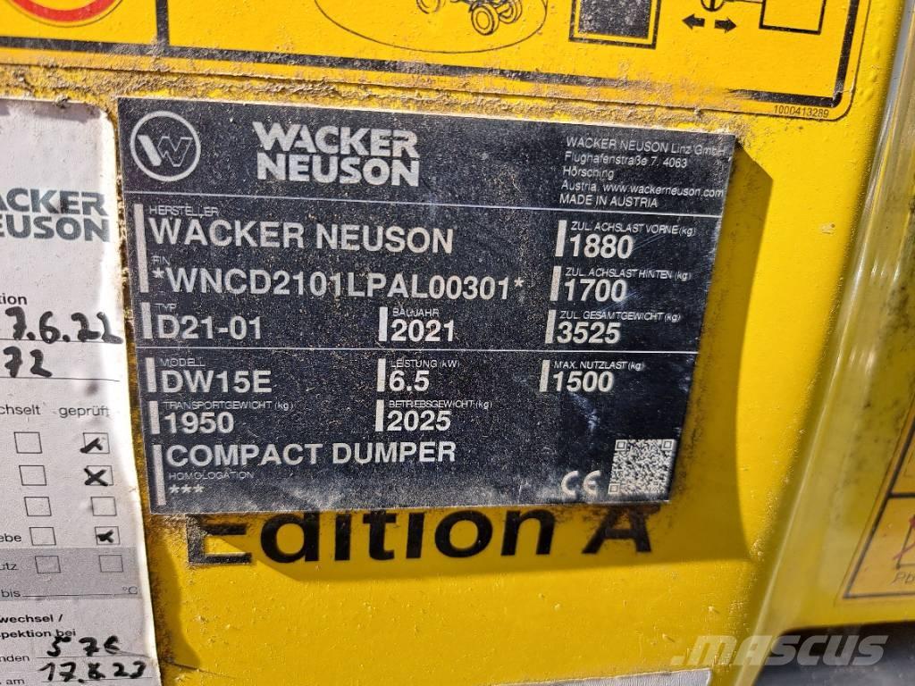 Wacker Neuson DW15e Mini dumpere