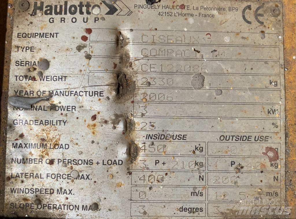 Haulotte Compact 10 Sakselifter