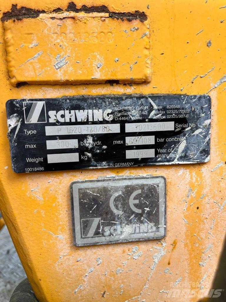 Schwing P1620-120/80 Betongpumpe biler