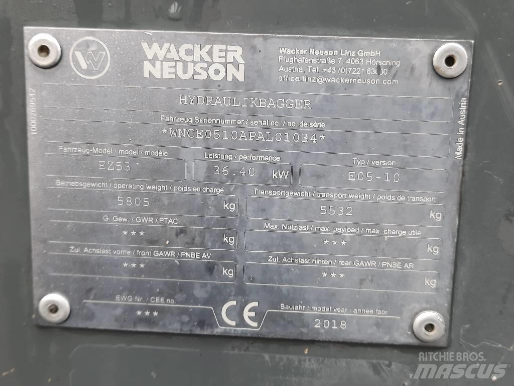 Wacker Neuson EZ 53 Minigravere <7t