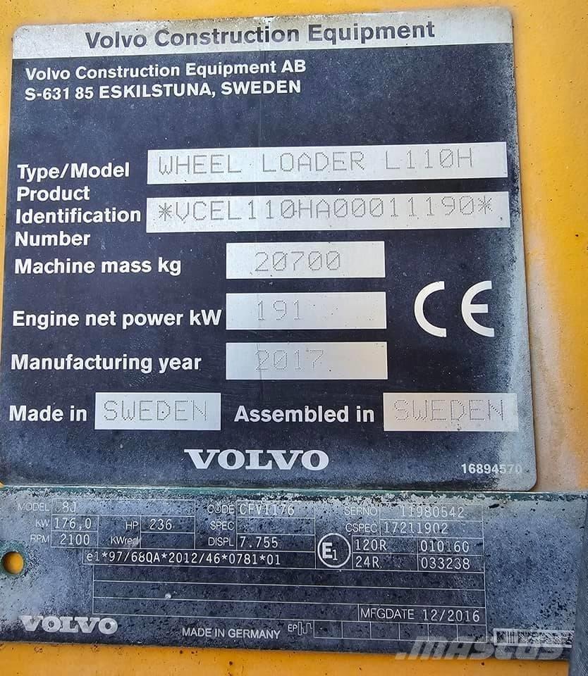 Volvo L 110 H Hjullastere