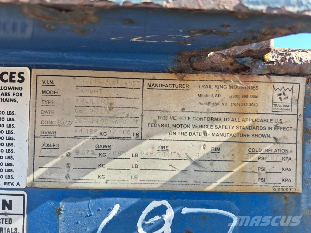 Trail King TK80HT Andre hengere