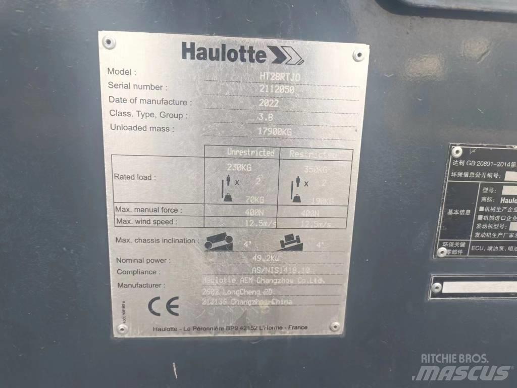Haulotte HT28RTJO Teleskop bomlifter