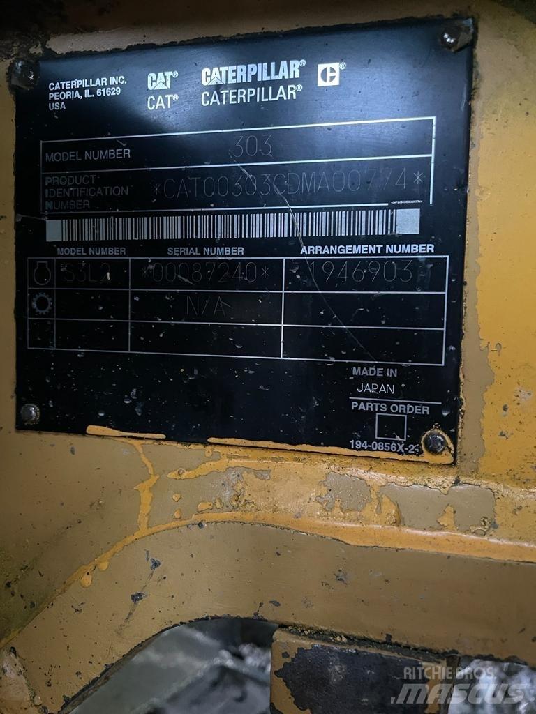 CAT 303 CR Minigravere <7t