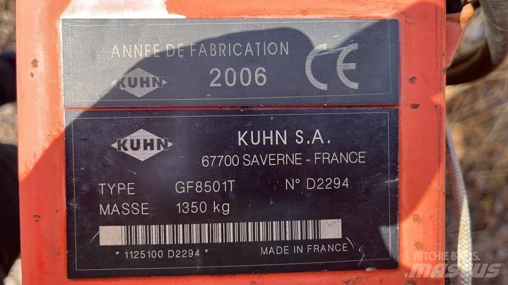 Kuhn GF 8501 T Raker og høyvendere