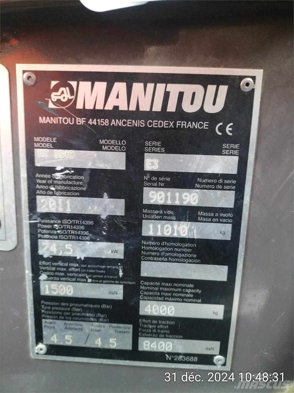 Manitou 1840MT Teleskoplastere
