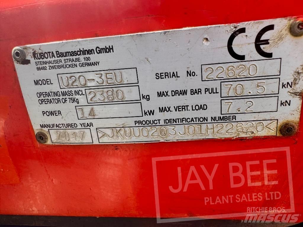 Kubota U 20-3 Minigravere <7t