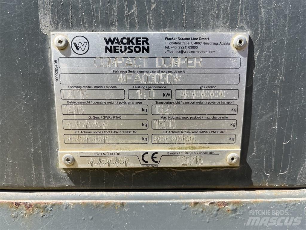 Wacker Neuson DT 15 Mini dumpere