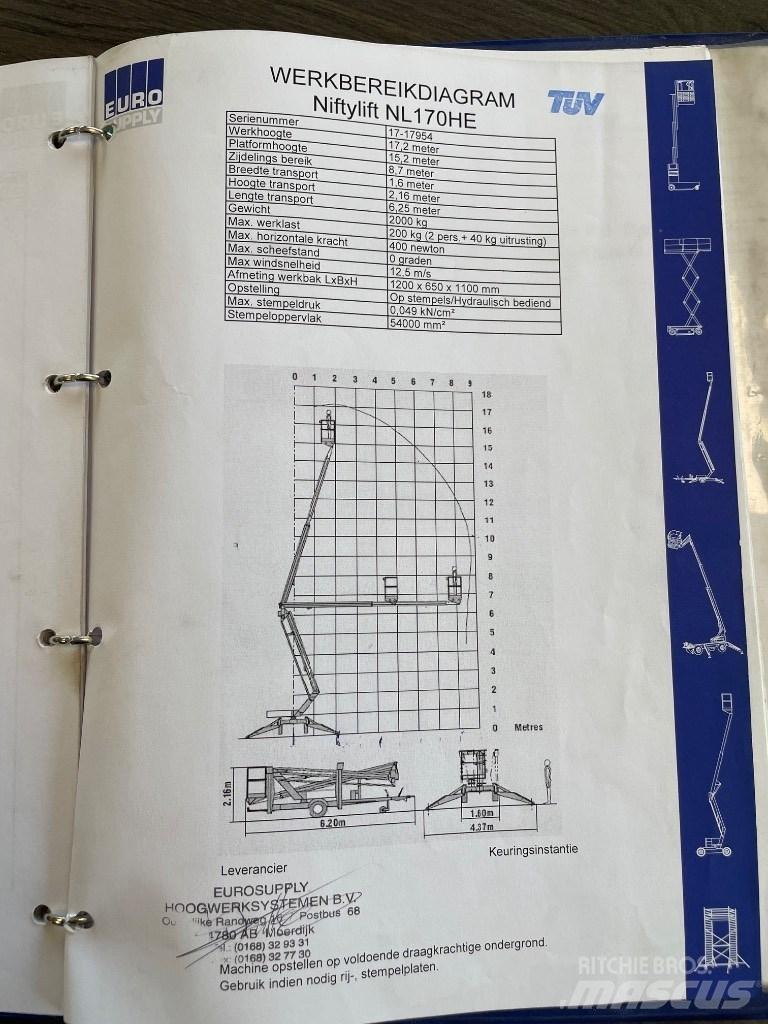 Niftylift 170 H E Tilhengerlifter