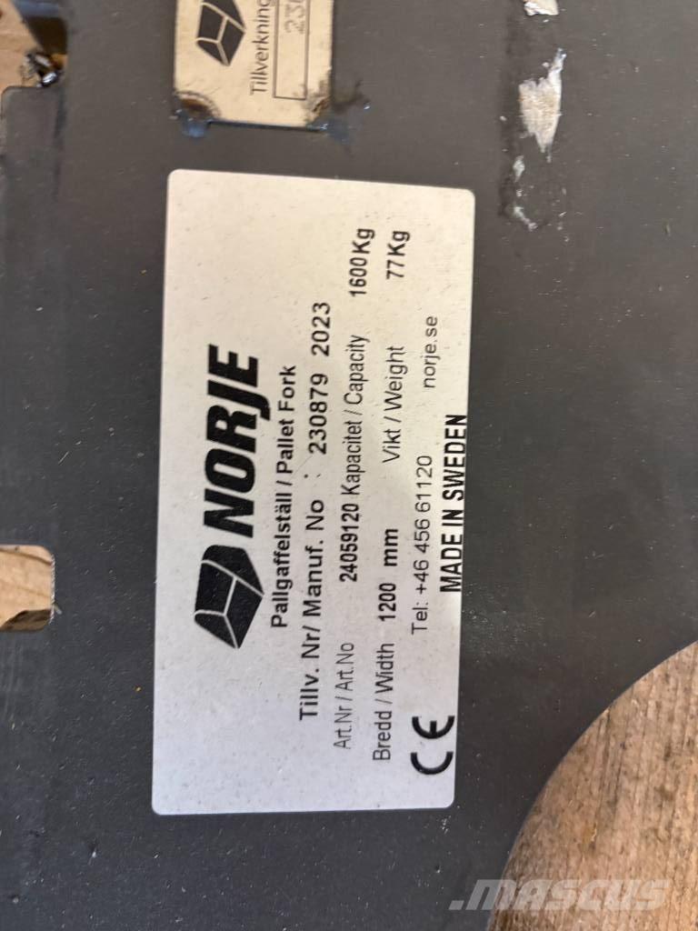Norje Pallgafflar Kompakttraktor tilbehør