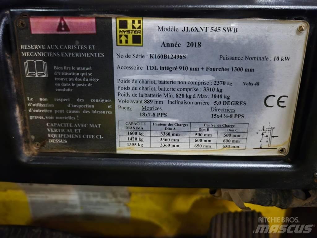 Hyster J 1.6 XNT Elektriske trucker