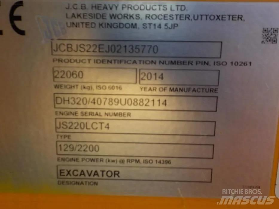 JCB JS220LC Beltegraver